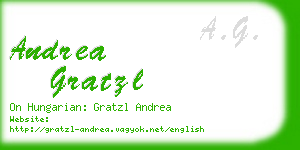 andrea gratzl business card